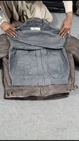 #269 Men Leather Bomber Jackets -14
