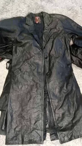 90s Vintage Bella Hadid Style Leather Trench Coats - 11 PCS