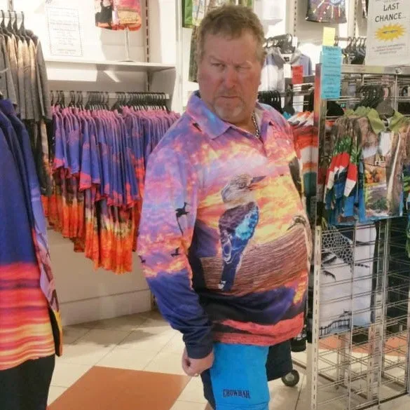 Adult Long Sleeve Sun Shirts - Birds