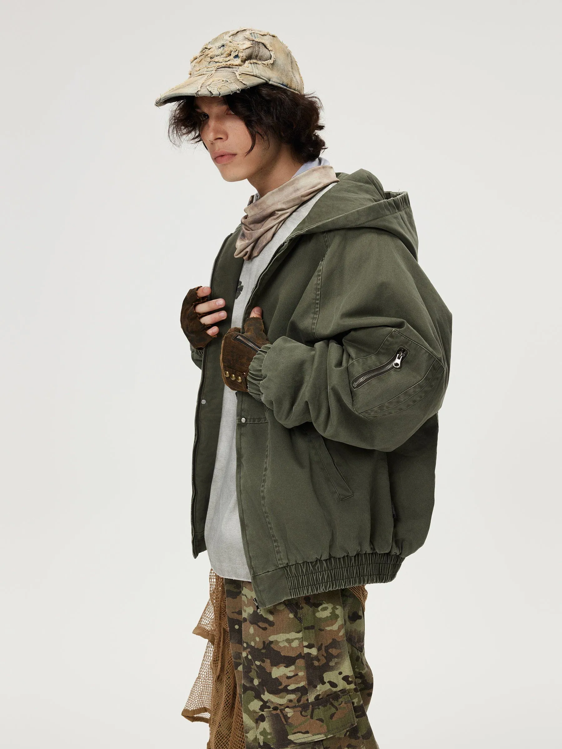 Aelfric Eden Washed Hooded Coat