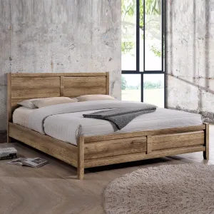 Alice Wooden Double Bed Frame Base Oak