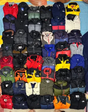 Authentic mix branded puffer jackets 48 piece