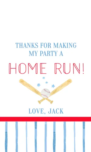 Baseball Gift Tag