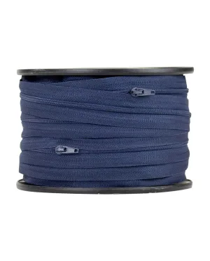 Birch Zipper Chain & Slider - Navy - Size 3 (Sold per 1 metre)