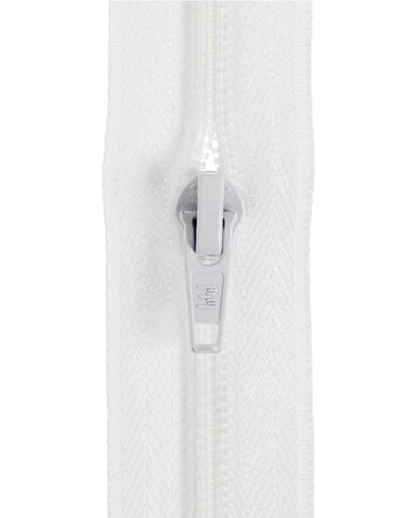 Birch Zipper Chain & Slider - White - Size 7 (Sold per 1 metre)