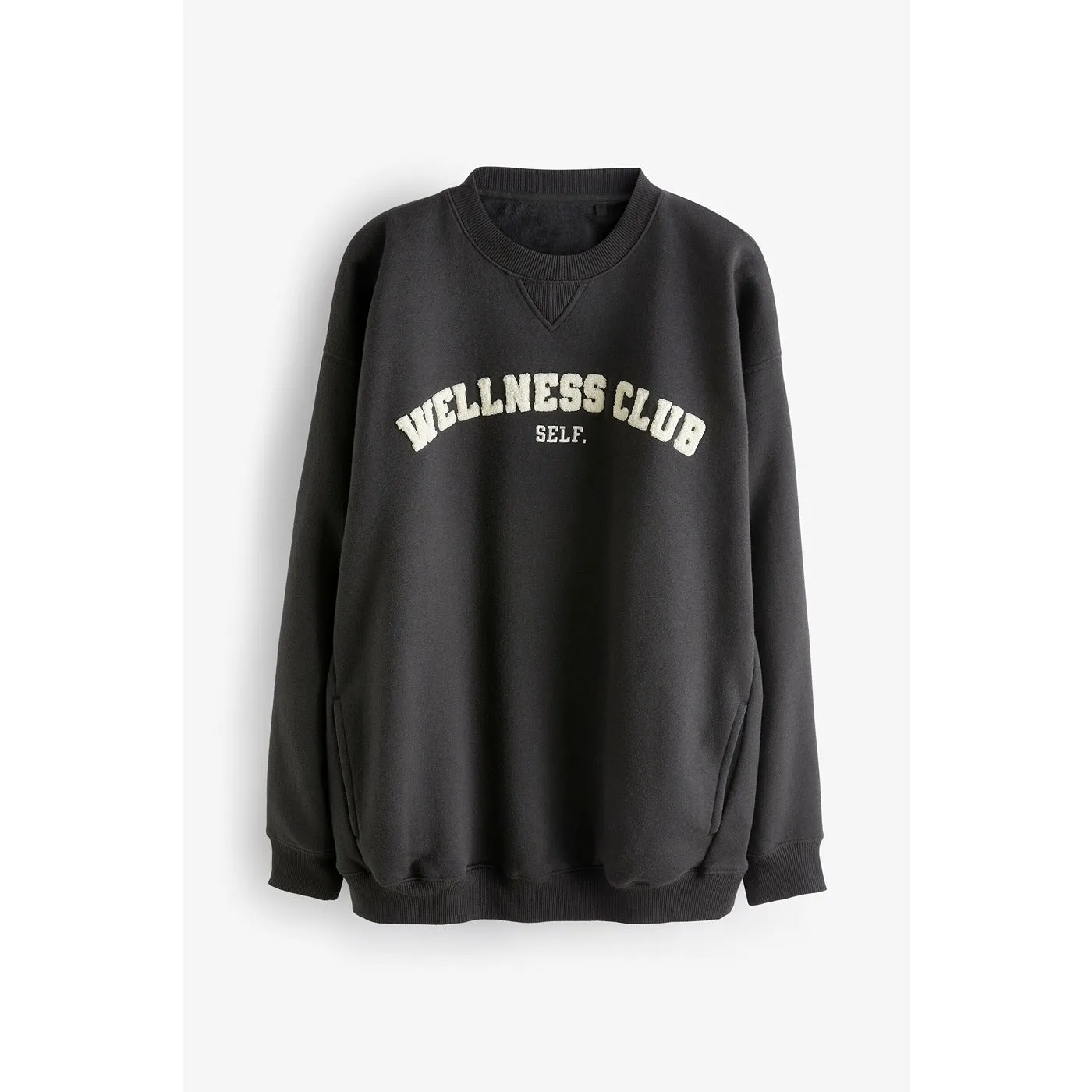 Black Self Club Oversized Sweatshirt