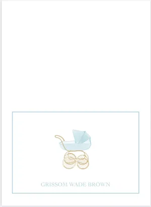 Blue Carriage Folded Notes Set