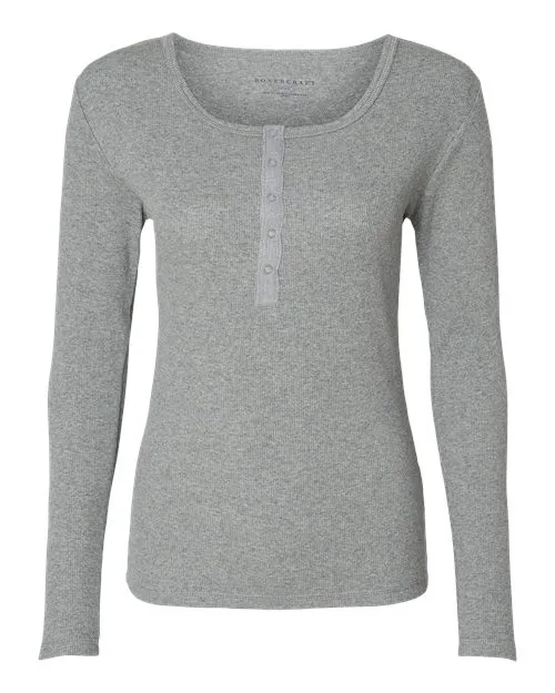 Boxercraft Women's Harper Long Sleeve Henley