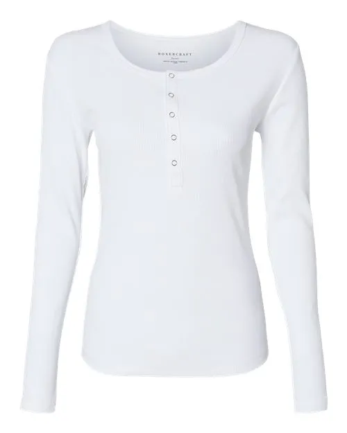 Boxercraft Women's Harper Long Sleeve Henley