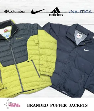 Branded Puffer Jackets including Nike, Columbia & Adidas
