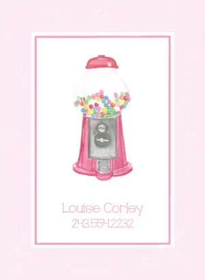 Bubblegum Machine Calling Cards
