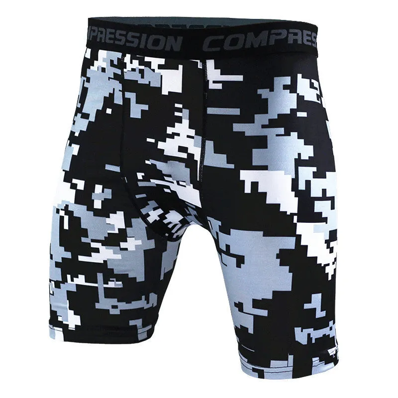 Camouflage Compression Tight Shorts