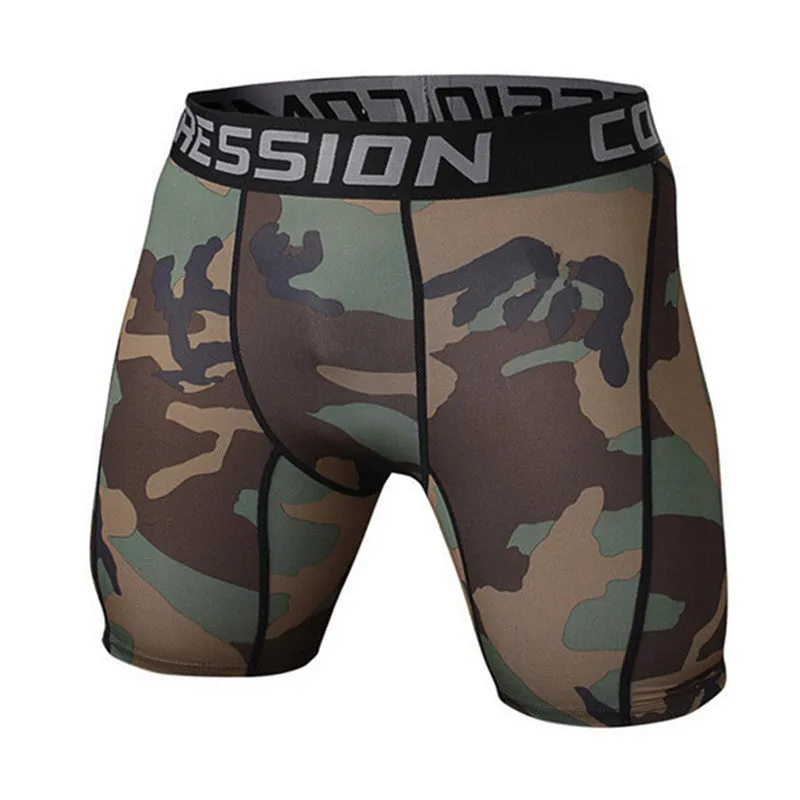 Camouflage Compression Tight Shorts