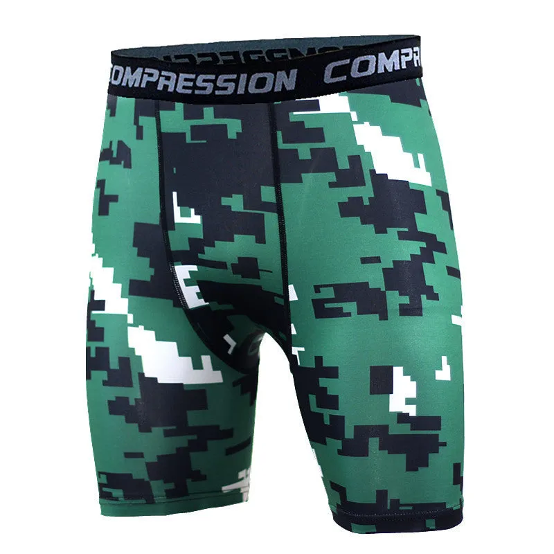 Camouflage Compression Tight Shorts