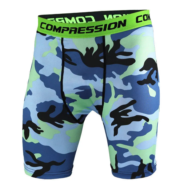 Camouflage Compression Tight Shorts