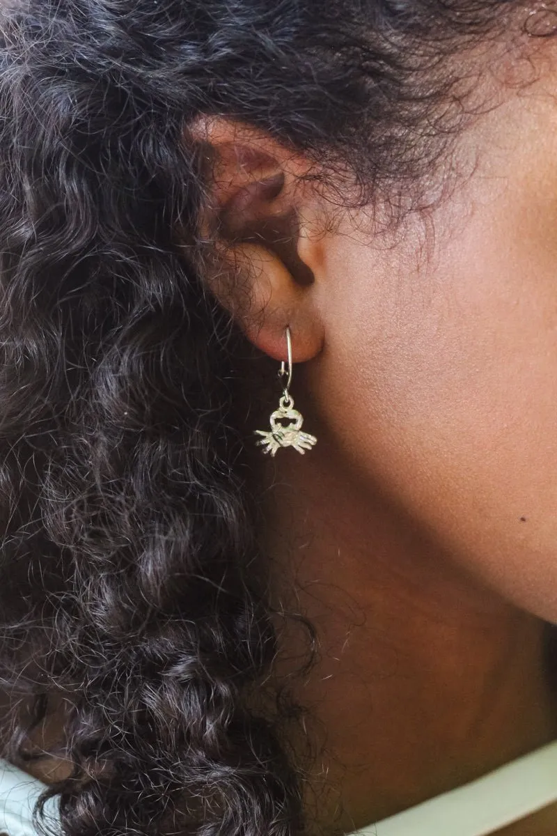 Caribbean Crab Cancer Short Earring