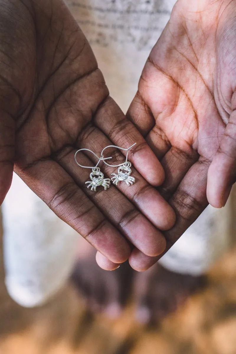 Caribbean Crab Cancer Short Earring