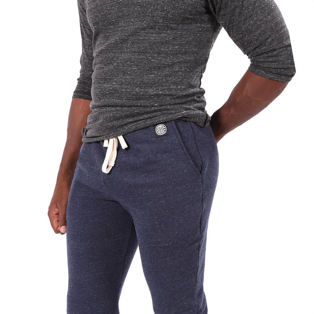 Charcoal Grey Marled 3/4 Raglan Sleeve Henley - Made In USA