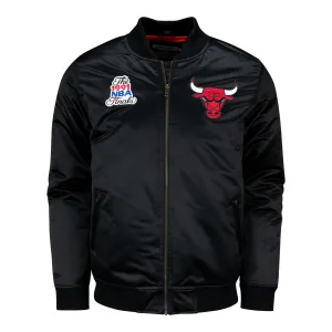 Chicago Bulls Mitchell & Ness Satin Bomber Jacket