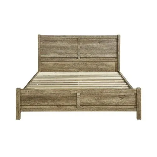 Cielo Wooden Double Bed Frame Oak Natural