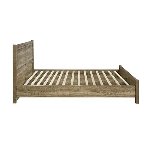 Cielo Wooden Double Bed Frame Oak Natural