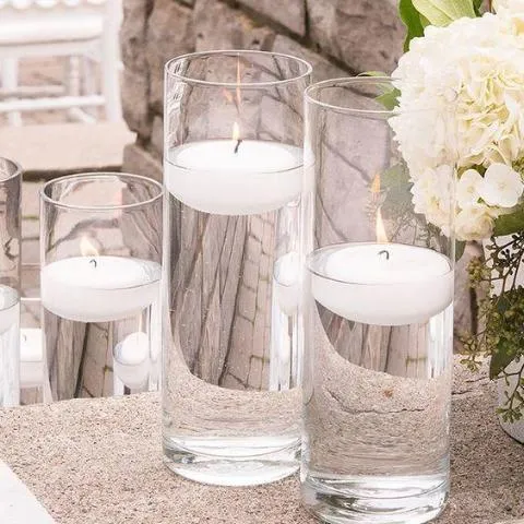 Clear Cylinder Vase 10"Hx4"D -MM