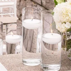 Clear Cylinder Vase 10"Hx4"D -MM