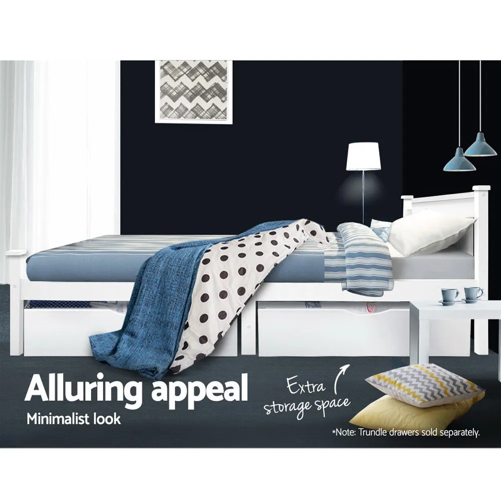 Cottesloe Wooden Single Bed White