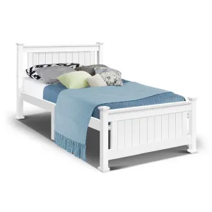 Cottesloe Wooden Single Bed White