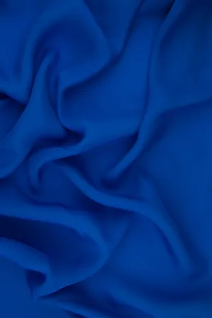Dark Periwinkle Silk Double Georgette Fabric
