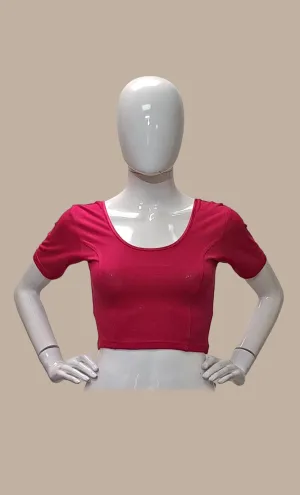 Deep Cerise Stretch Blouse