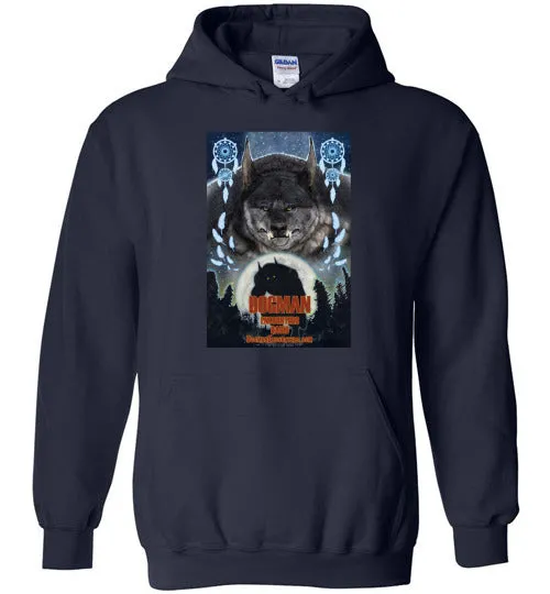 Dogman Encounters Pathfinder Collection Hooded Sweatshirt (design 3, with straight border)