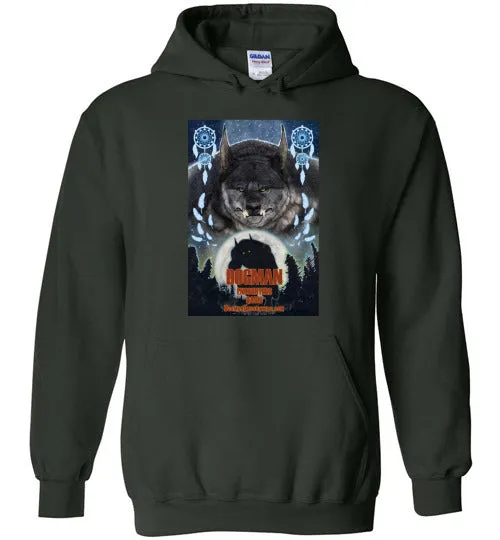 Dogman Encounters Pathfinder Collection Hooded Sweatshirt (design 3, with straight border)
