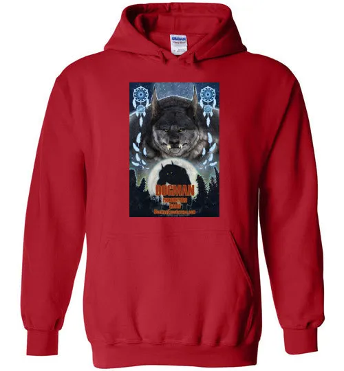 Dogman Encounters Pathfinder Collection Hooded Sweatshirt (design 3, with straight border)
