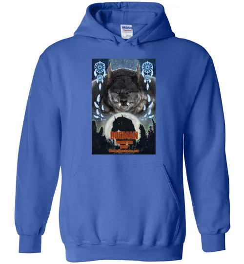 Dogman Encounters Pathfinder Collection Hooded Sweatshirt (design 3, with straight border)