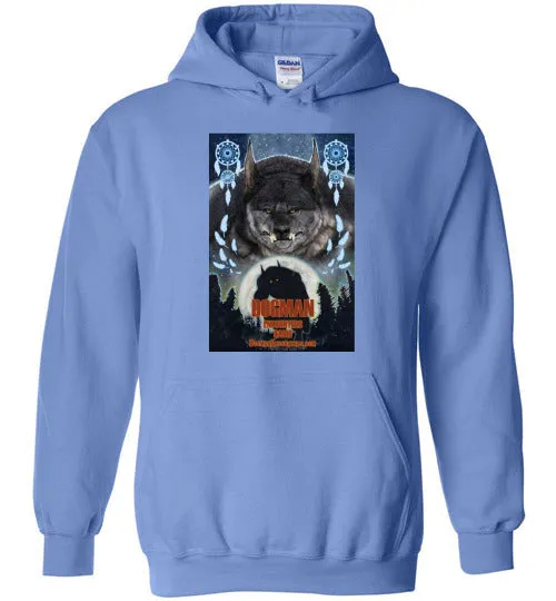 Dogman Encounters Pathfinder Collection Hooded Sweatshirt (design 3, with straight border)