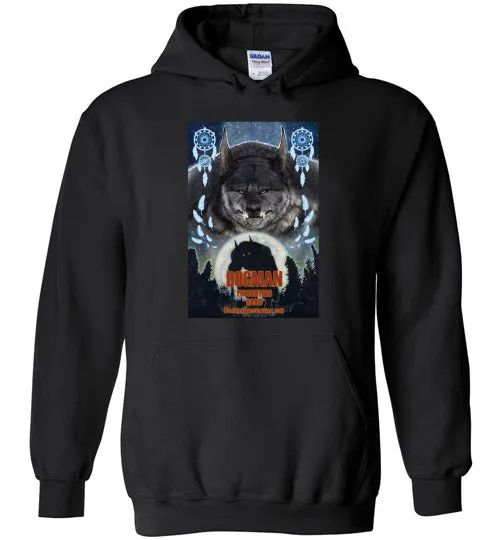 Dogman Encounters Pathfinder Collection Hooded Sweatshirt (design 3, with straight border)