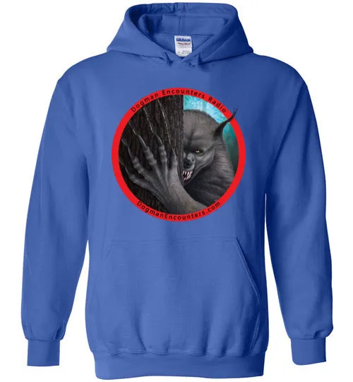 Dogman Encounters Rogue Collection Hooded Sweatshirt (red border with black font)