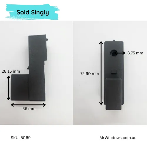Double hung  Bradnams- Sash stop base mount- Sold singly