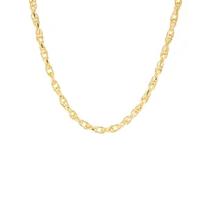 double oval link chain necklace