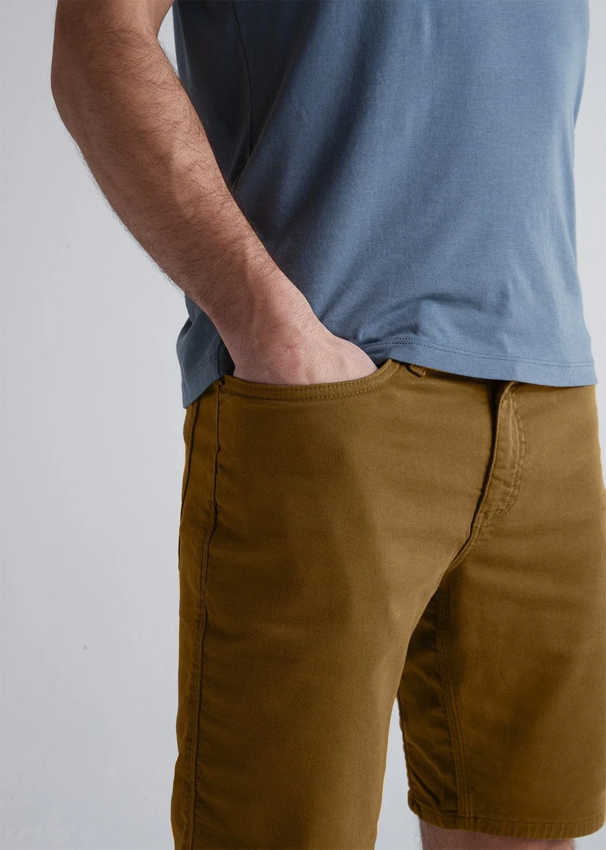 DU/ER SHORT NO SWEAT SLIM TOBACCO 10"
