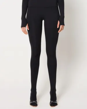 Footed Legging | Black