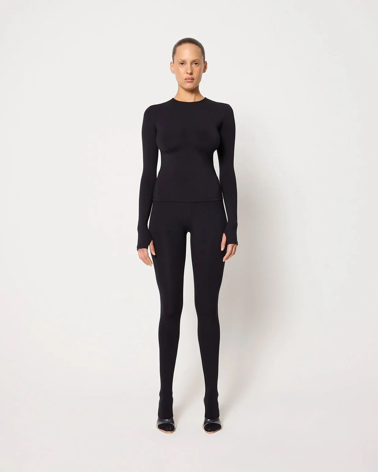 Footed Legging | Black