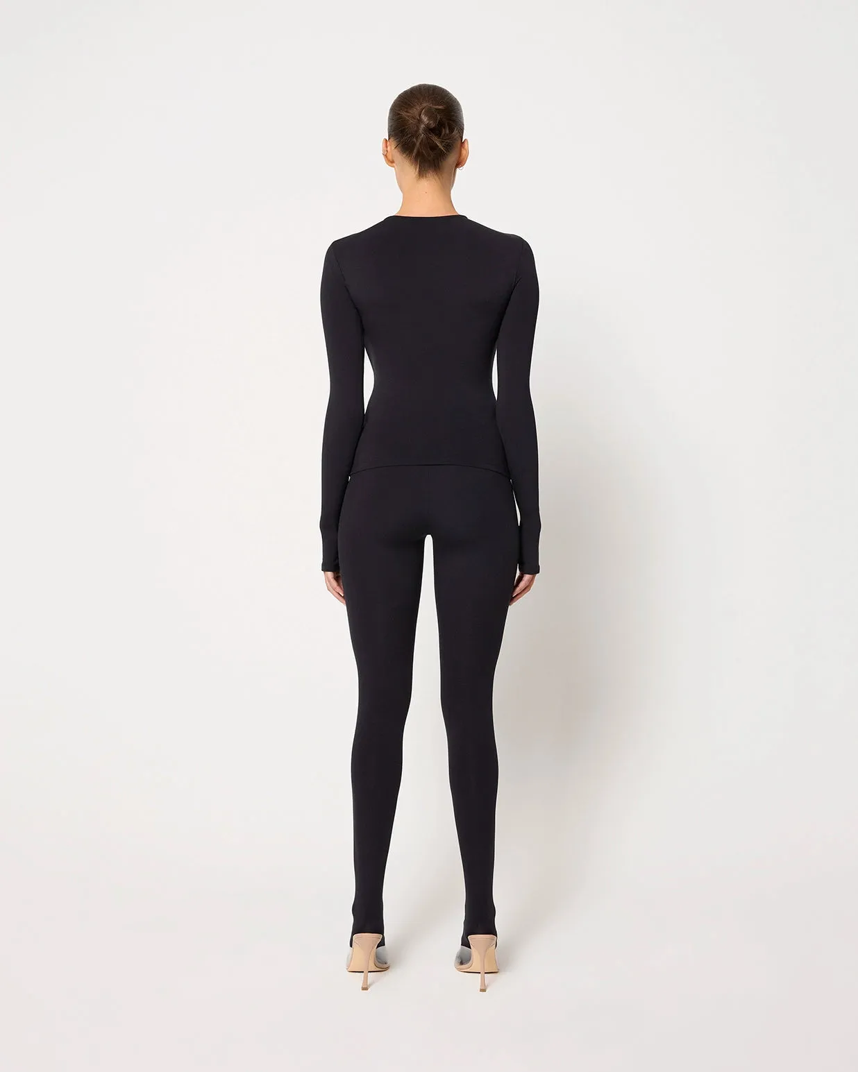 Footed Legging | Black