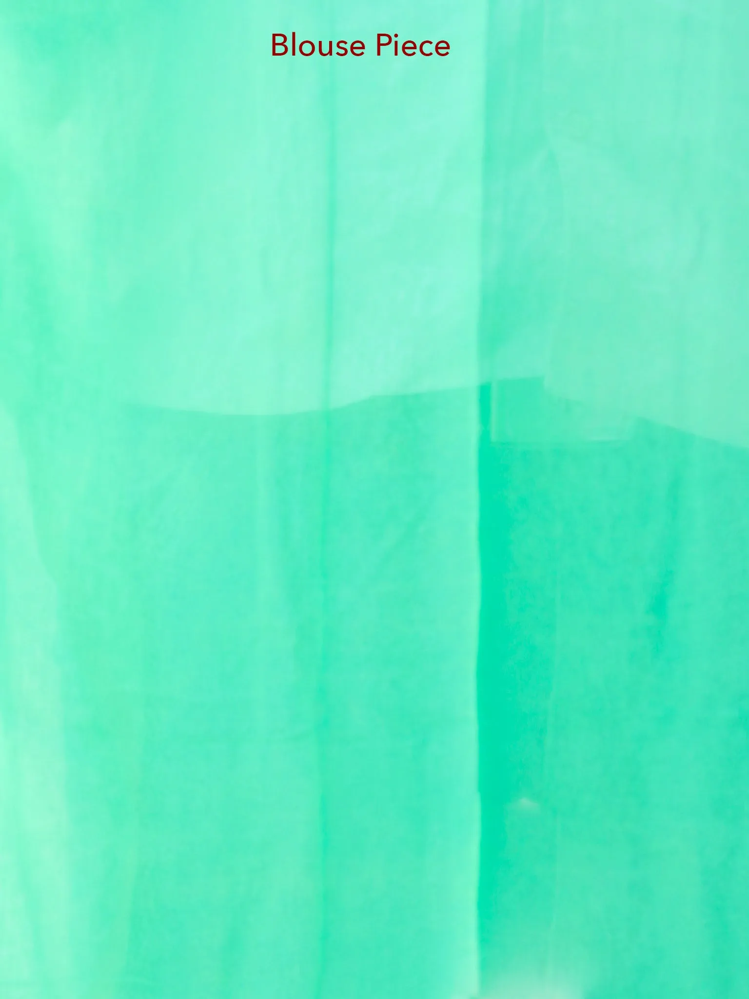 Greeen White Hand Block Printed Chiffon Saree with Zari Border - S031703914