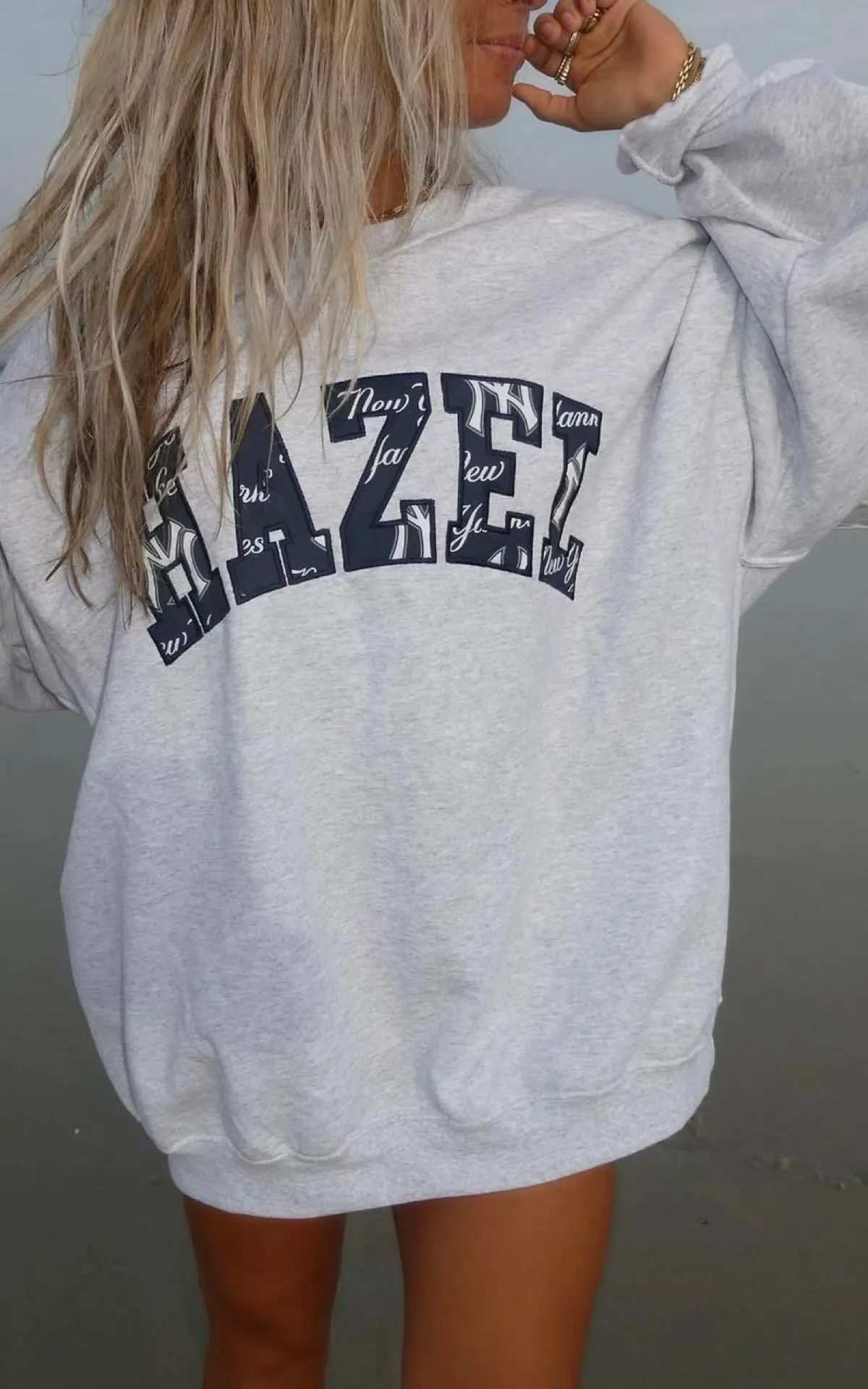 HB New York Baseball Crewneck // Navy