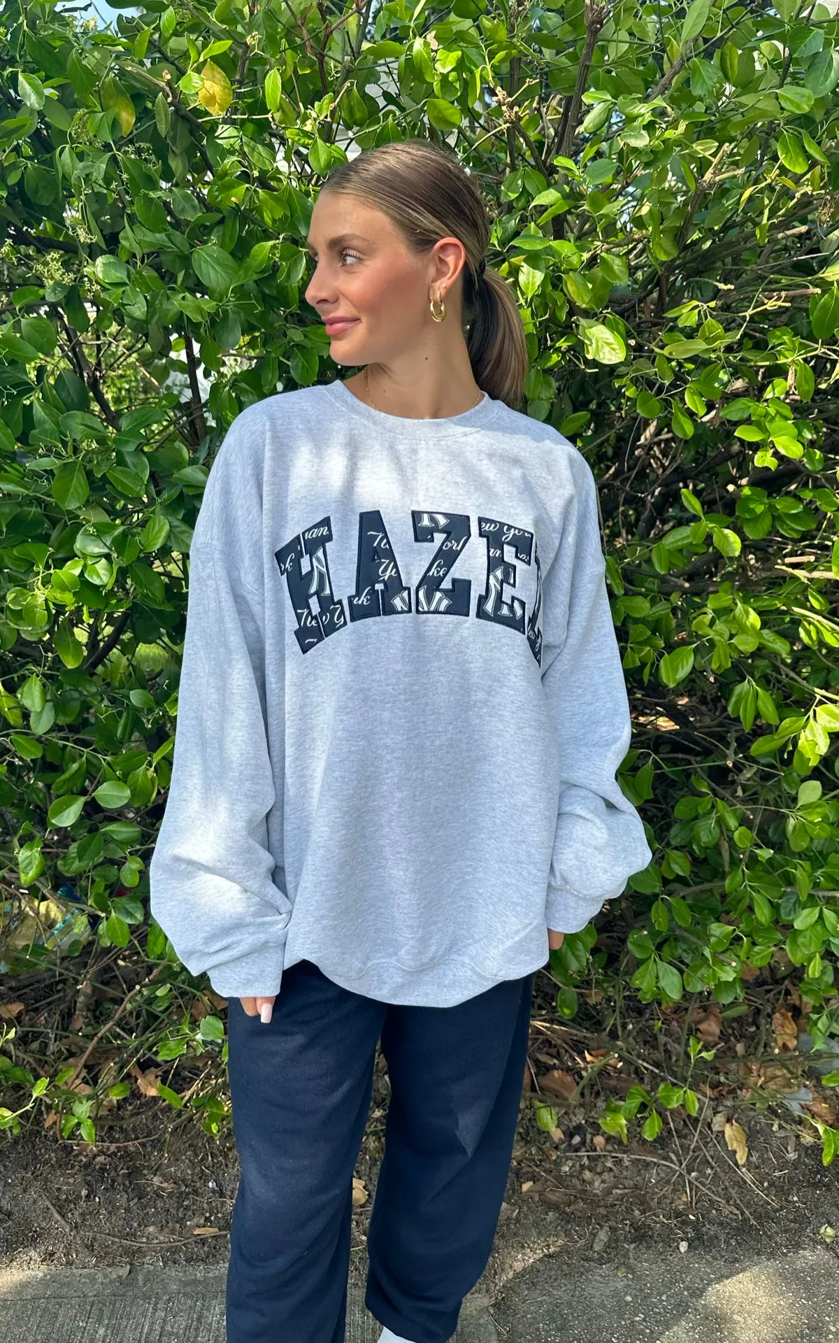HB New York Baseball Crewneck // Navy