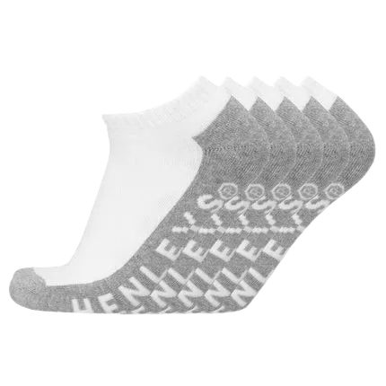 HENLEYS ACTIVE ANKLE SOCK 5 PACK - WHITE