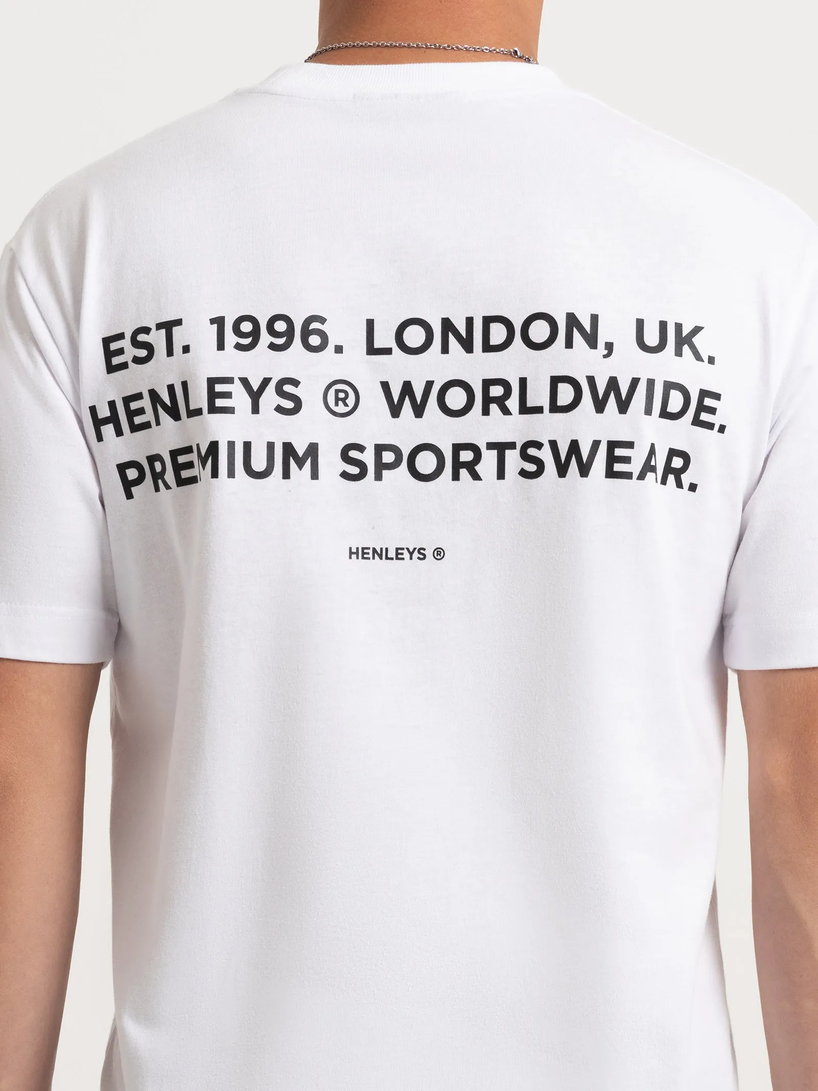 HENLEYS TEAM SPIRIT T-SHIRT - MENS -WHITE