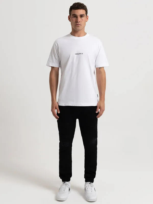 HENLEYS TEAM SPIRIT T-SHIRT - MENS -WHITE